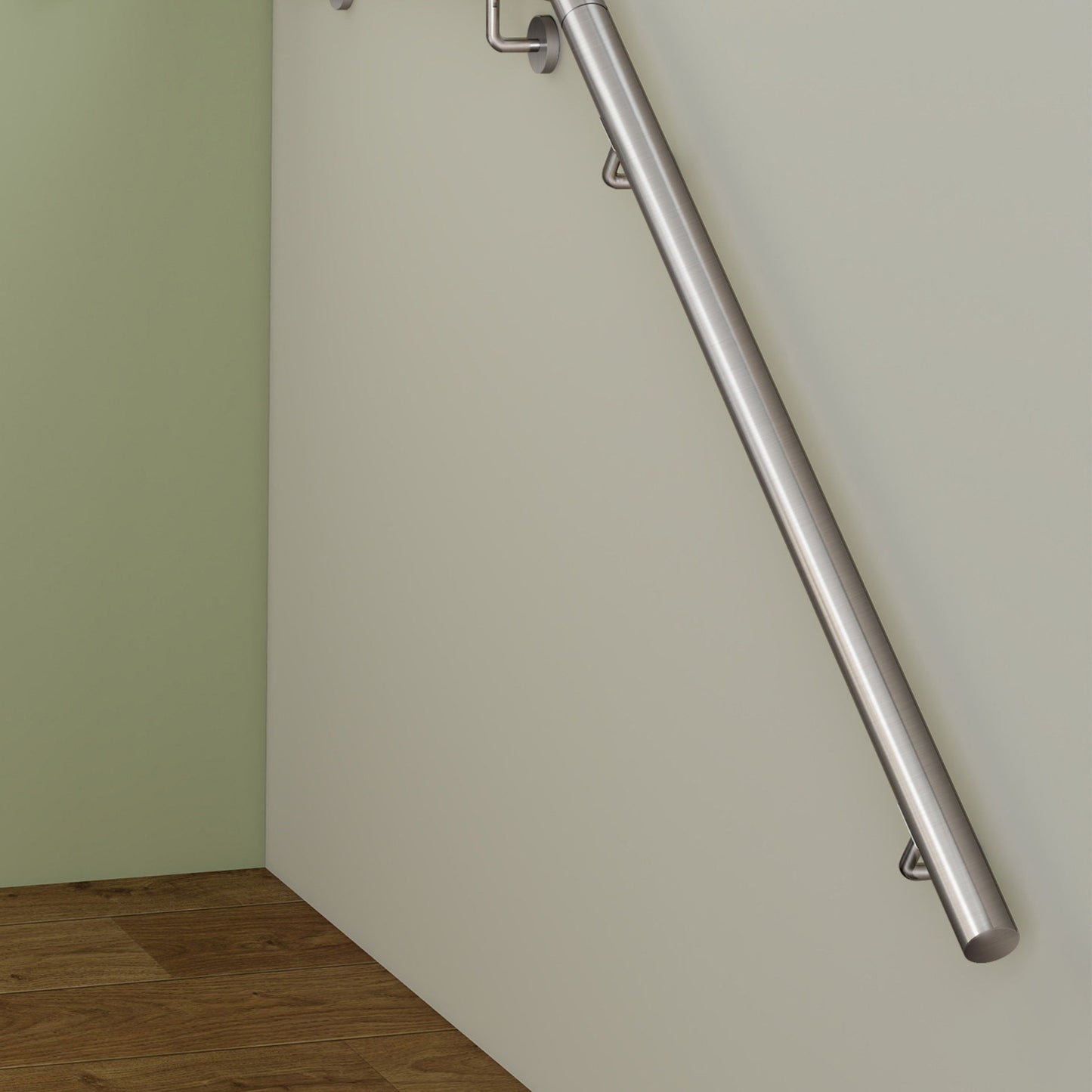 Handlauf Edelstahl 304 V2A Ø42,4 mm Wandmontage, verbindbar & erweiterbar