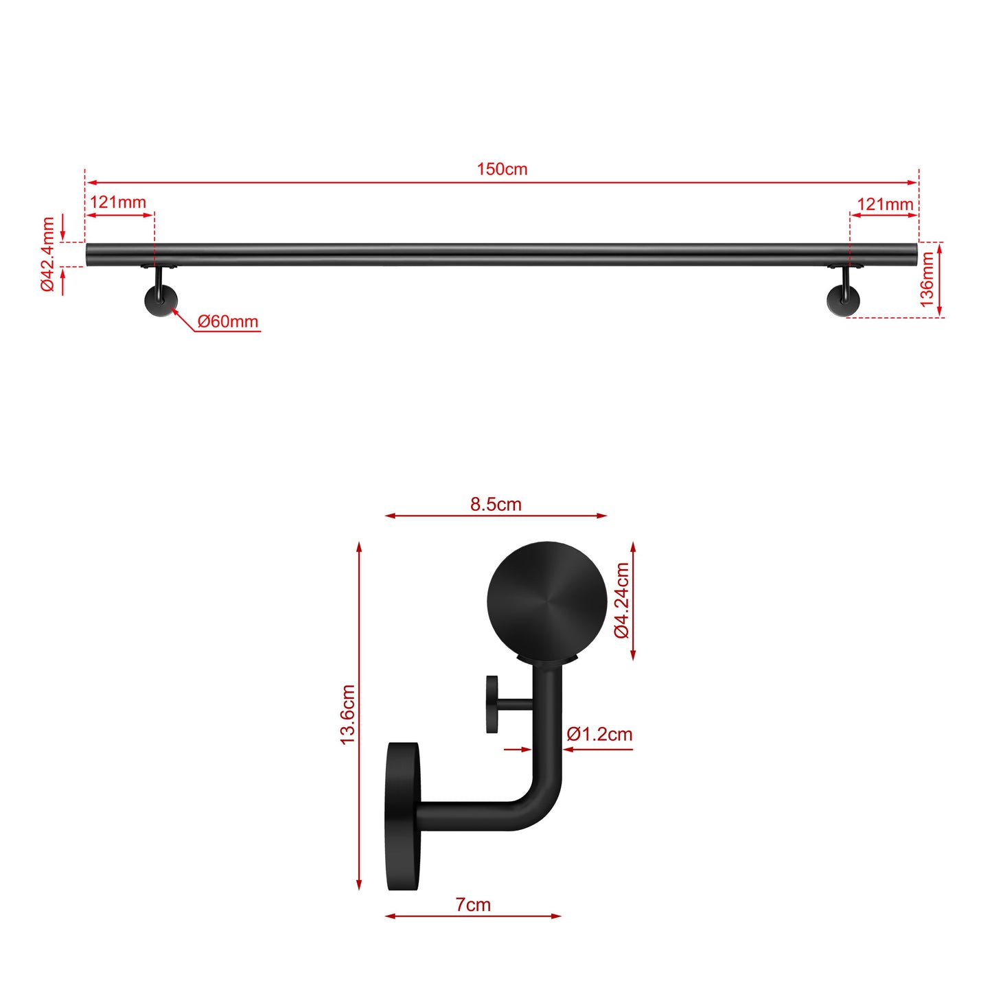 Schwarz Matt
