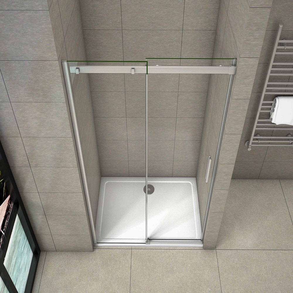 Duschabtrennung Schiebetür Duschkabine Duschwand Dusche 195cm 8mm NANO GLAS