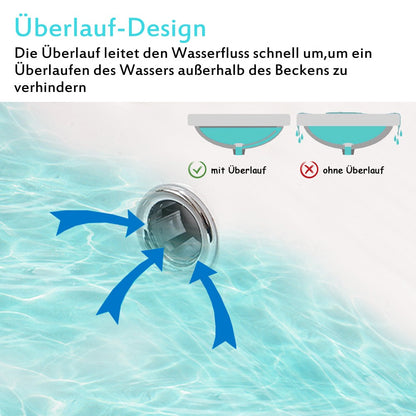Badezimmermöbel 100cm Mineralguss Waschtisch mit Unterschrank Badmöbel set Badezimmerschränke mit 2 Soft-Close Schubladen Eiche Matt