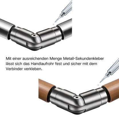 Silber gebürstet|Verstellbar (90°–220°)