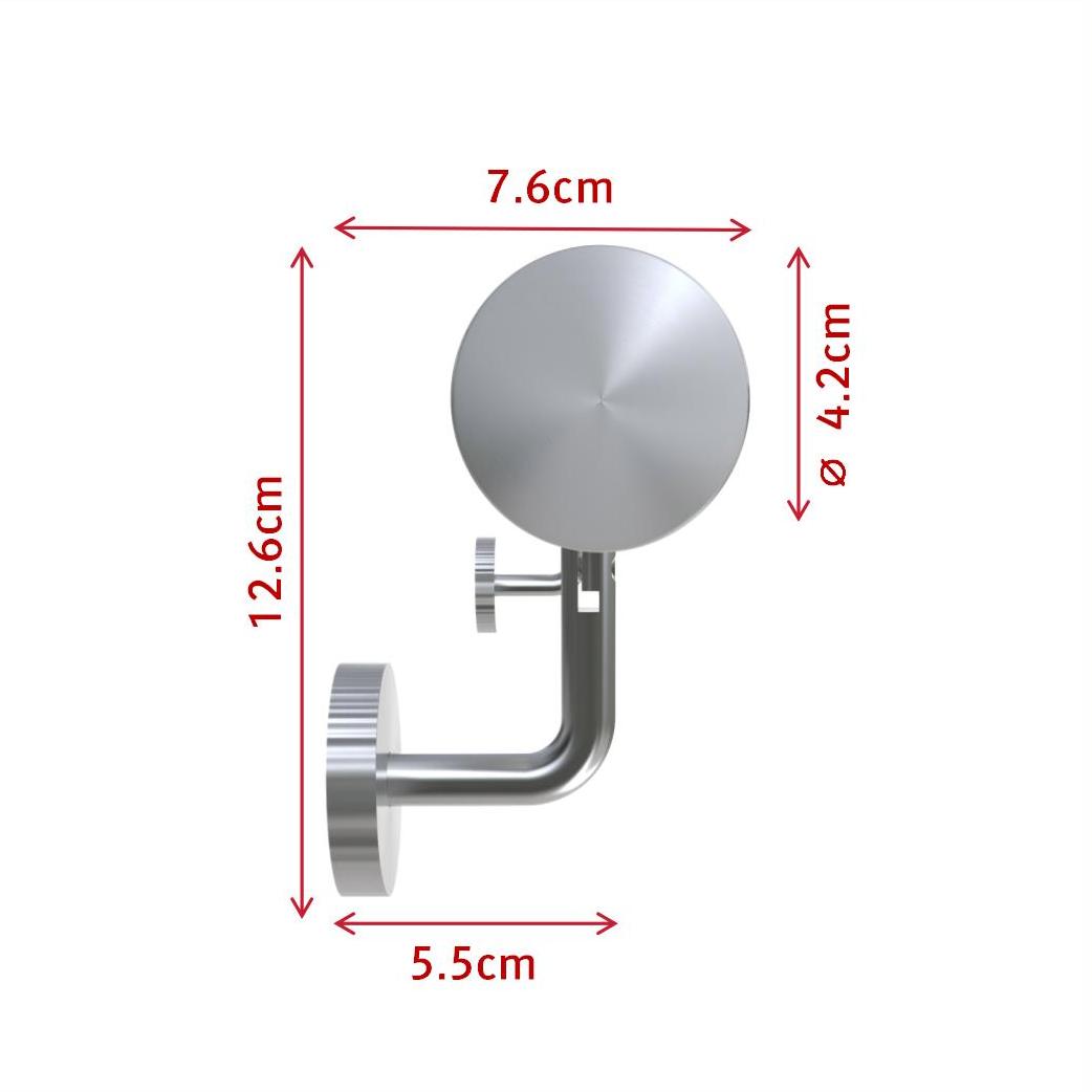 Handlauf Edelstahl 304 V2A Ø42,4 mm Wandmontage, verbindbar & erweiterbar