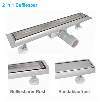 2 in 1 befliesbar duschrinne