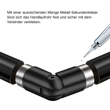 Schwarz|Verstellbar (90°–220°)