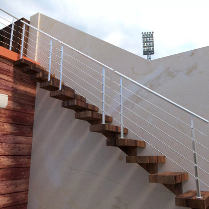 Aica Edelstahl Handlauf 150cm - Sicherheit Für Treppen!