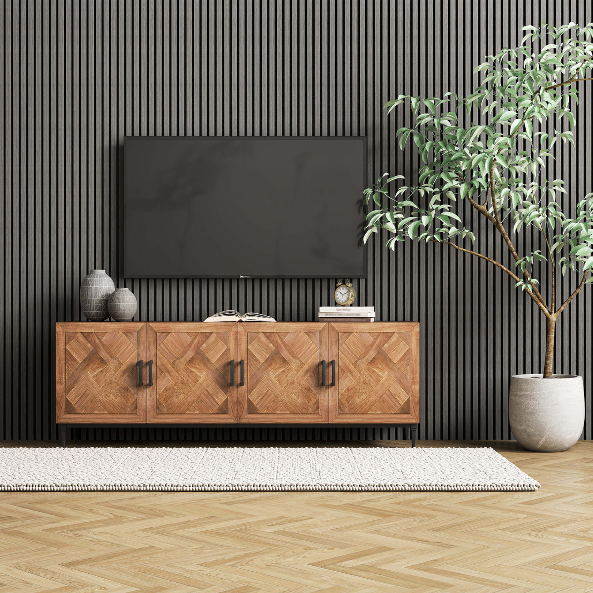 [TX5] Akustikpaneele Natur Eiche – Wohnraum