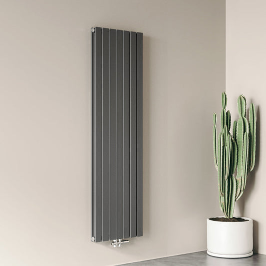Design heizkörper flach 1800x526mm anthrazit Doppellagig