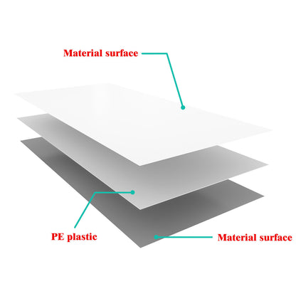 Wandpaneel weiße PE-Aluminiumpaneele Dushwandpaneele H.210cm