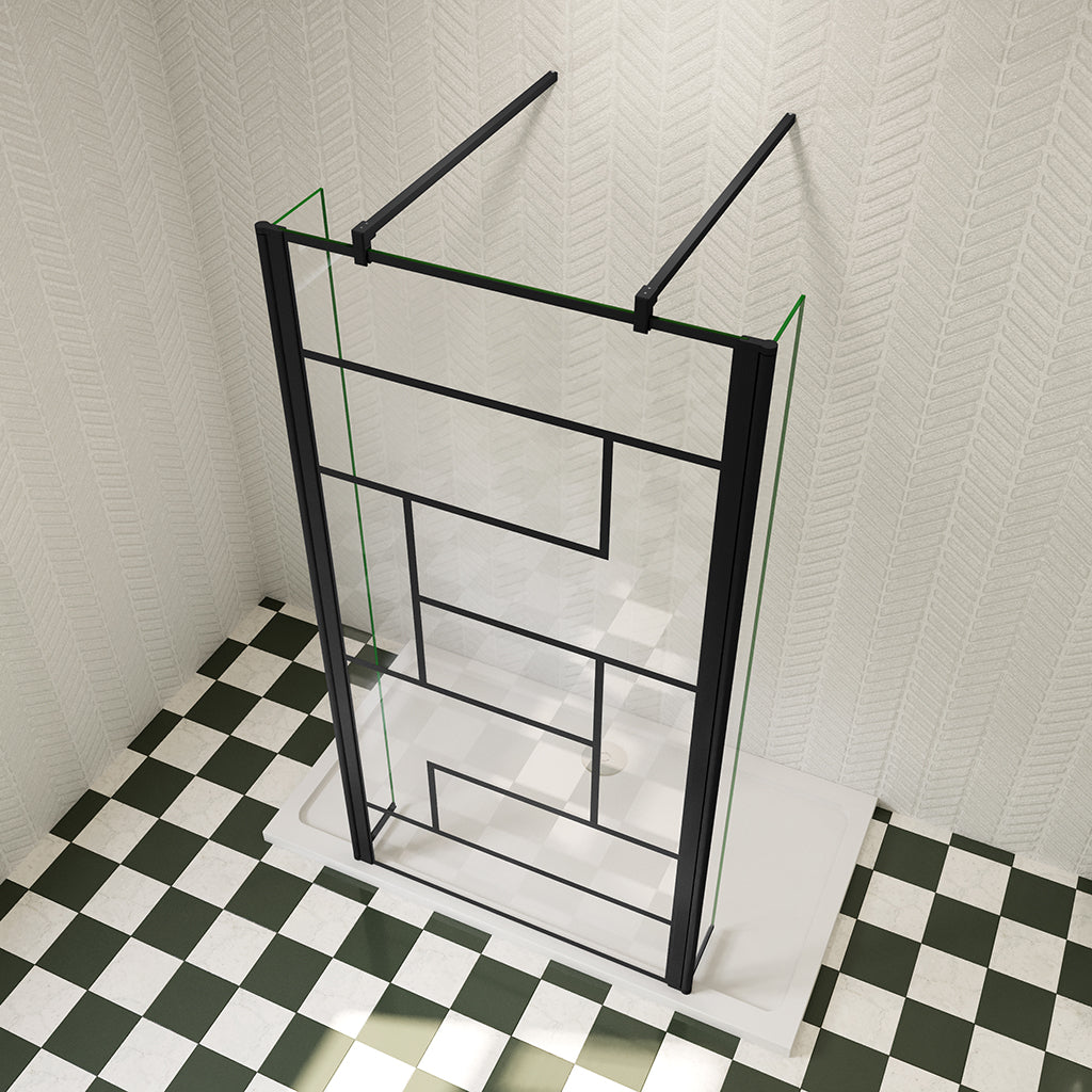 Walk In Glaswand Dusche 1095-1637mm 8mm NANO Glas H.200 cm