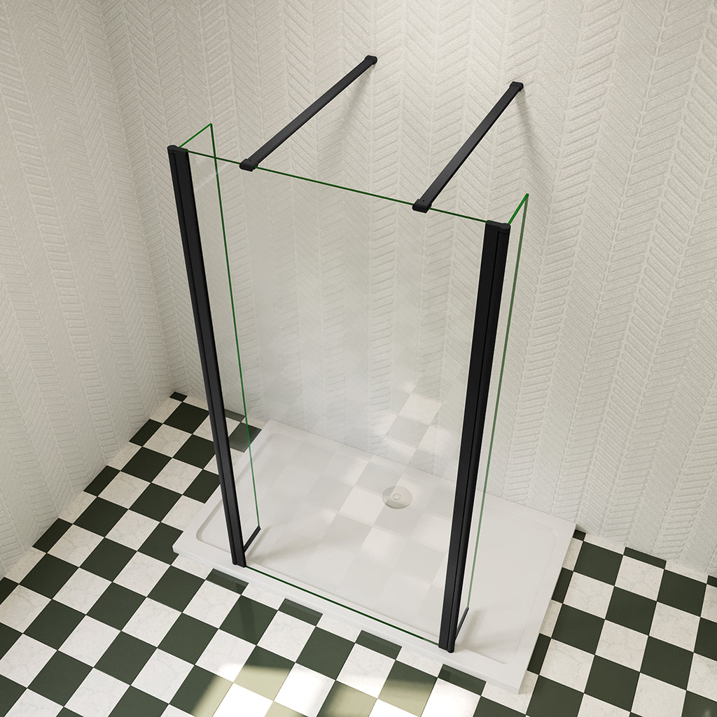 Walk In Duschwand Dusche Duschabtrennung 1095-1637mm 8mm NANO Glas H.200 cm