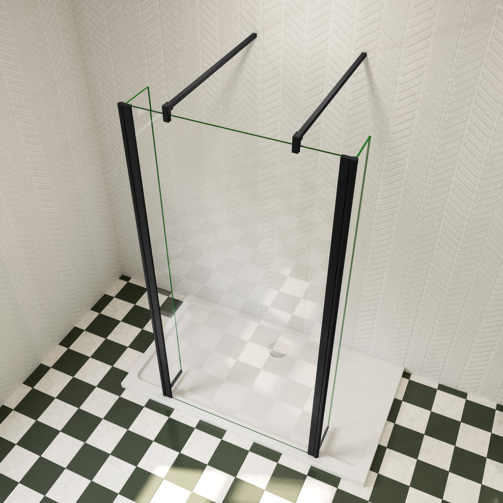 Duschabtrennung Begehbare Duschwand Dusche 1095-1837mm 8mm NANO Glas H.200 cm