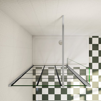 Walk In Duschwand Dusche Glaswand 1000 mm 8mm NANO Glas H.200 cm Industrial Look