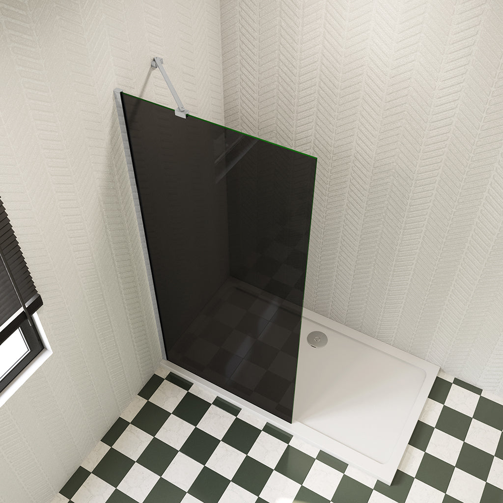 Duschabtrennung Begehbare Duschwand Dusche 980-1000mm 8mm Glas H.200 cm mit Glasschutzfolie