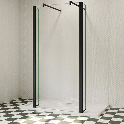 Walk In Glaswand Dusche 110 cm 8mm NANO Glas H.200 cm