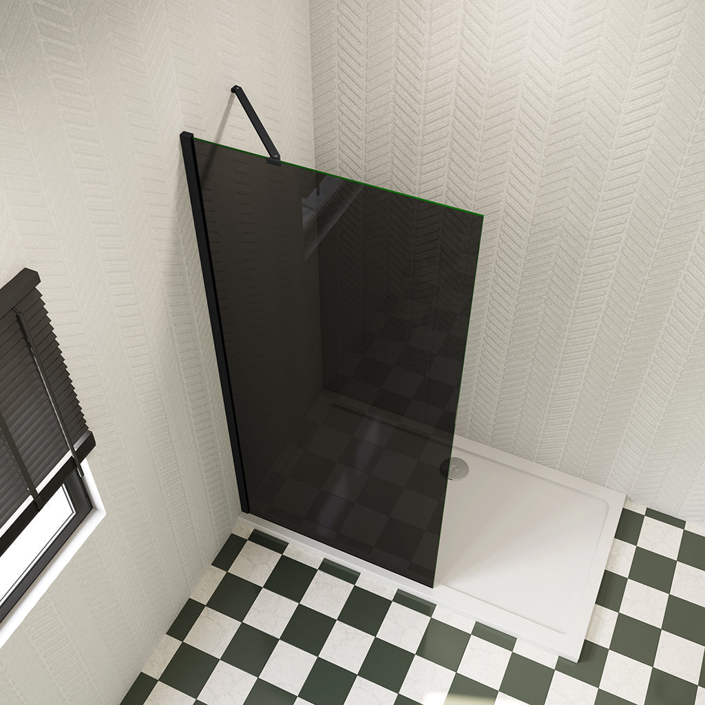 Begehbare Duschwand Duschabtrennung Dusche 1180-1200mm 8mm Glas H.200 cm mit Glasschutzfolie