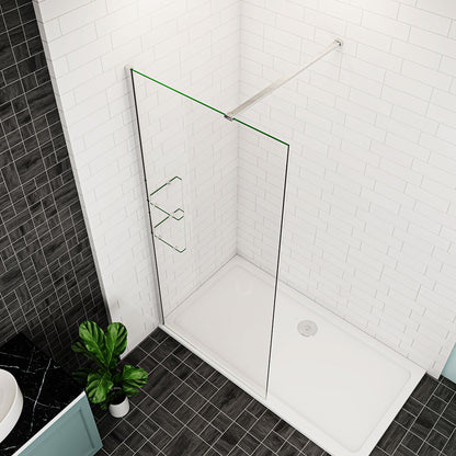 Duschabtrennung Dusche Begehbare Duschwand 1195-1200mm 8mm NANO Glas H.200 cm