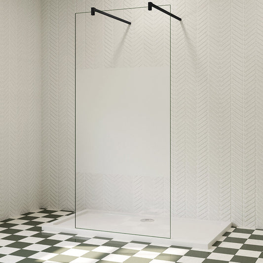 Walk In Duschwand Dusche Duschabtrennung 137.7 cm 10mm Glas H.200 cm