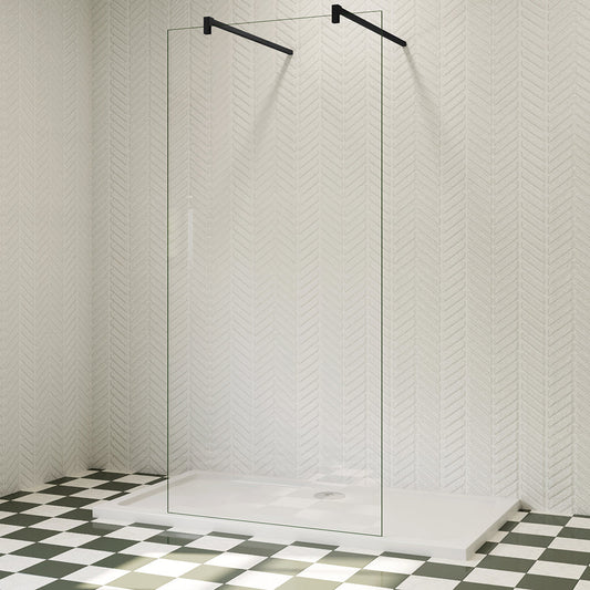 Begehbare Duschwand Duschabtrennung Dusche 27.7 cm 10mm NANO Glas H.200 cm