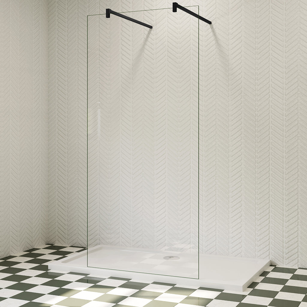 Begehbare Dusche Duschwand Duschabtrennung 37.7 cm 8mm NANO Glas H.200 cm