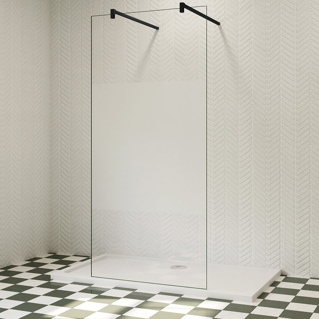 Begehbare Duschabtrennung Dusche Duschwand 77.7 cm 10mm Glas H.200 cm