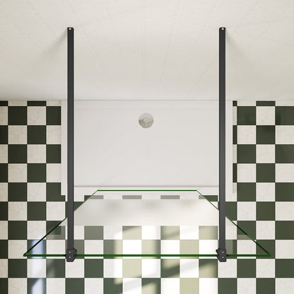 Begehbare Dusche Duschwand Duschabtrennung 777 mm 8mm Glas H.200 cm