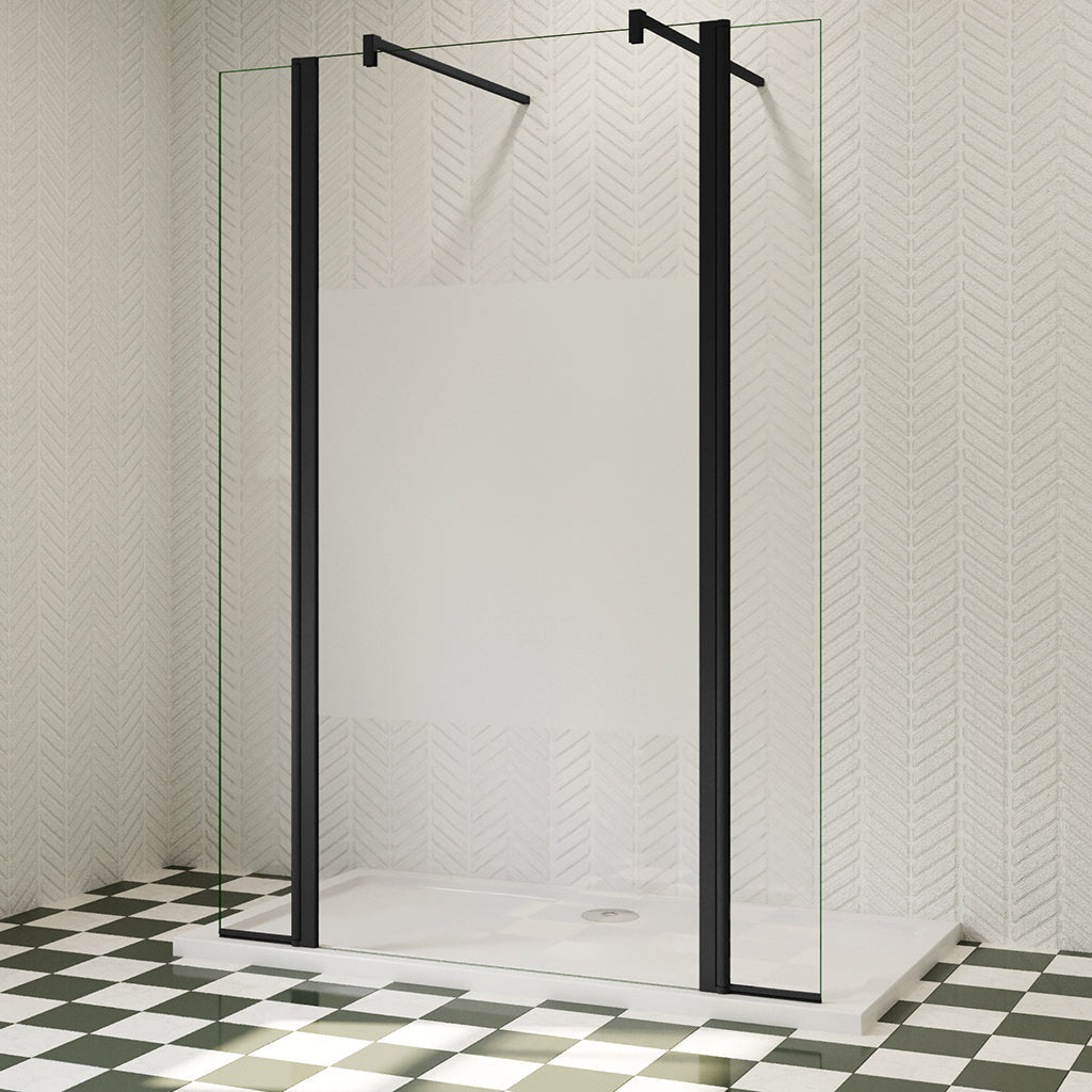 90 cm 8mm NANO Glas H.200 cm Glaswand Walk In Duschwand Dusche