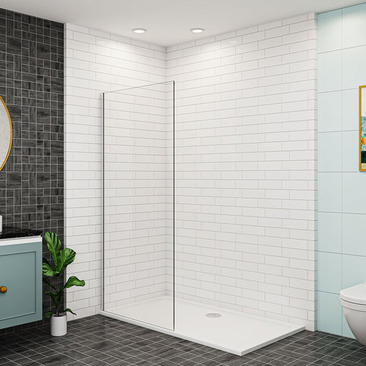 Walk In Glaswand Dusche 90 cm 8mm NANO Glas H.200 cm