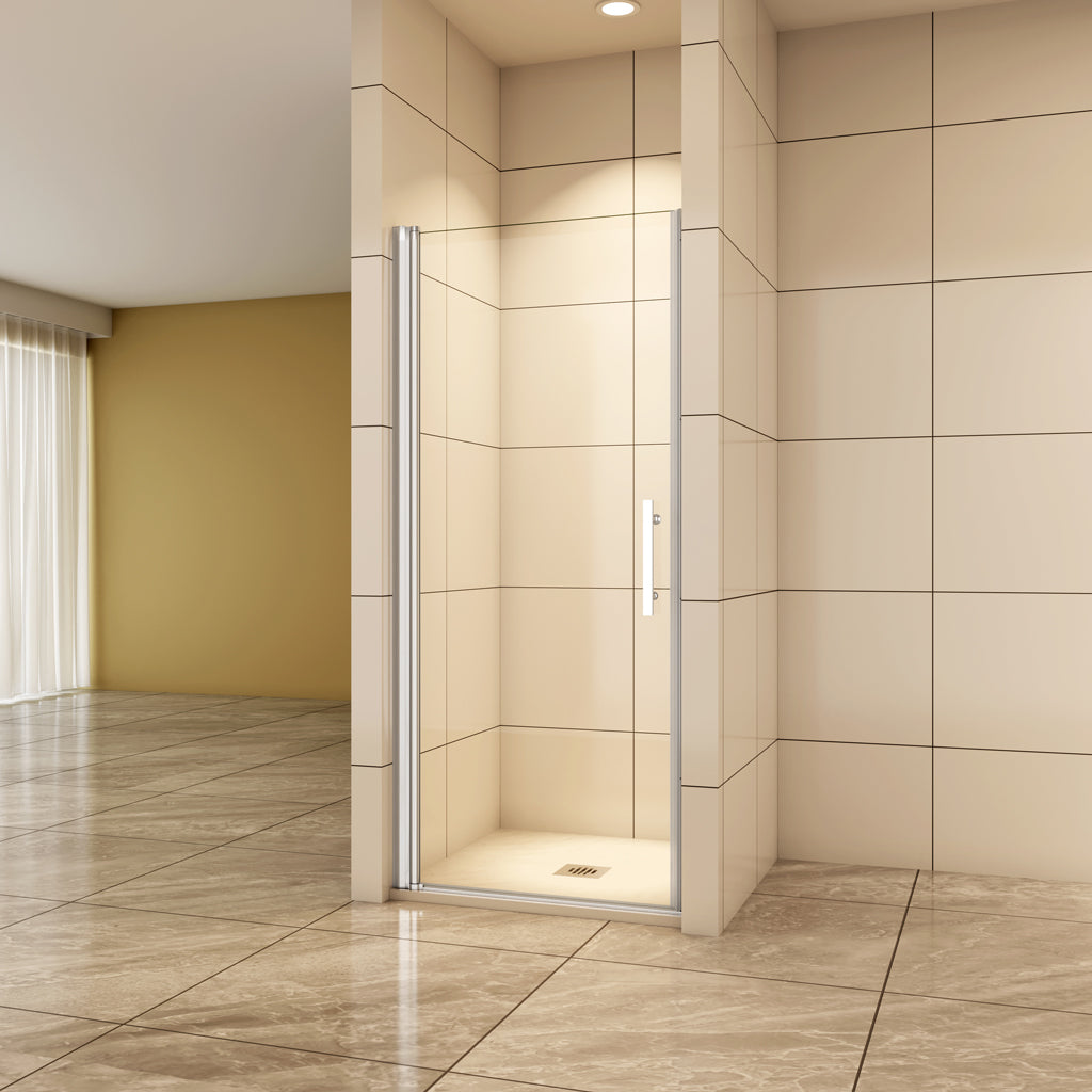 Aica Duschtür 90cm Nischentür - ESG Sicherheitsglas 185cm Höhe