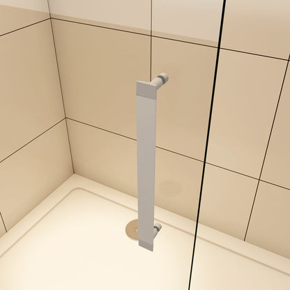 76 cm H.185 cm Drehtür Duschabtrennung 5mm Glas Aica Walk In Duschwand Dusche Duschtür