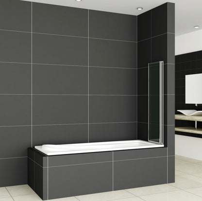 Badewanne 2-ftg.Falttür Duschwand duschabtrennung 120x140cm