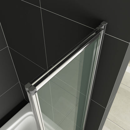 Badewanne 2-ftg.Falttür Duschwand duschabtrennung 120x140cm
