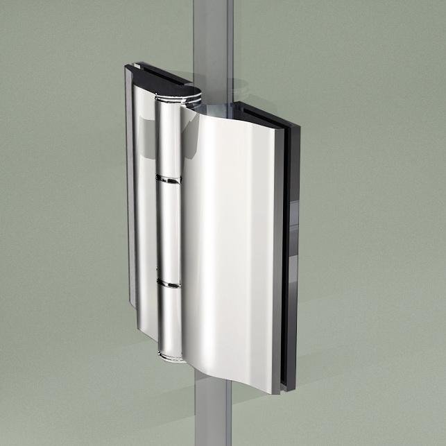 Duschabtrennung 80-120cm Scharniertür 70-100cm Duschwand 8mm Glas