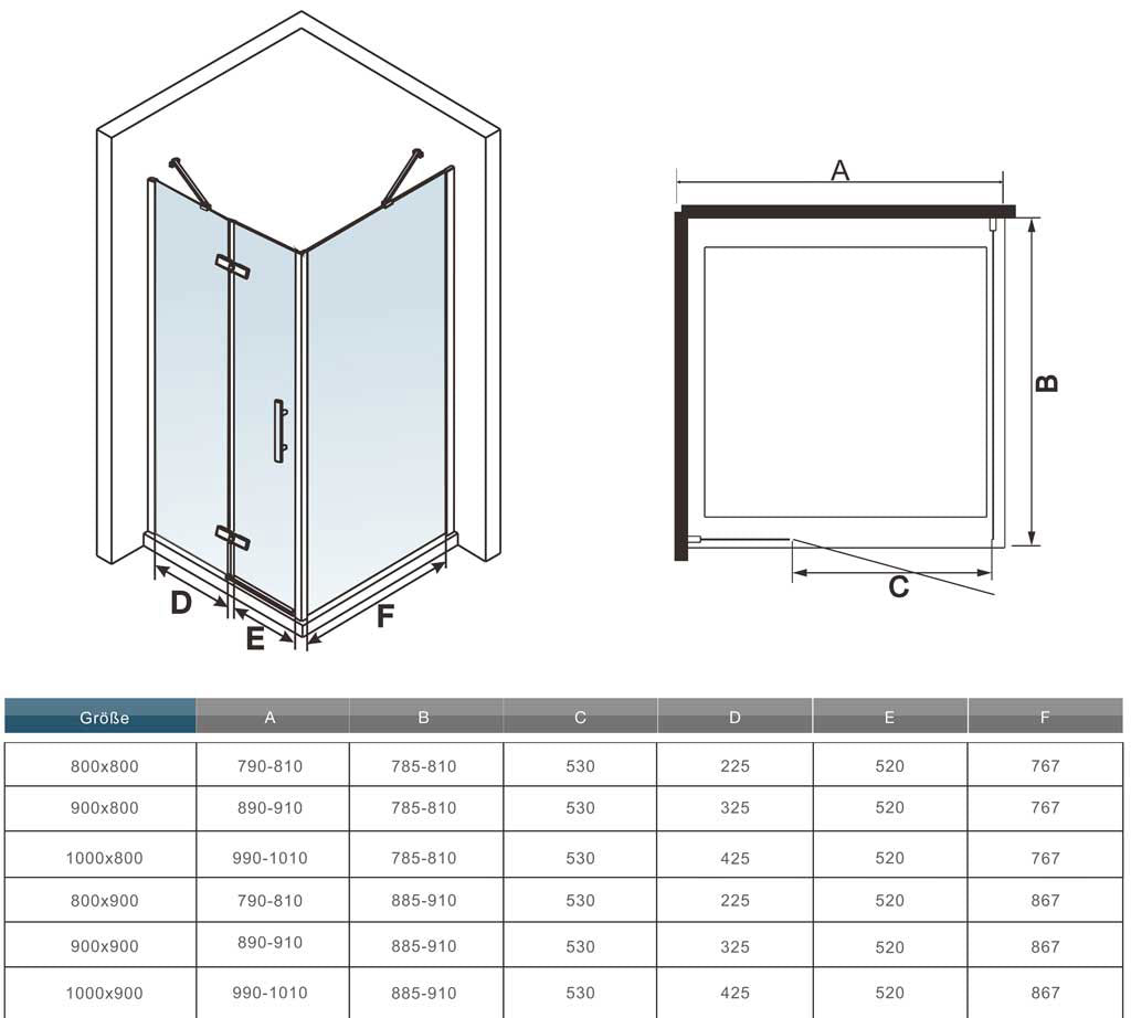 Duschkabine Glas