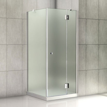 Duschabtrennung 80-120cm Scharniertür 70-100cm Duschwand 8mm Glas