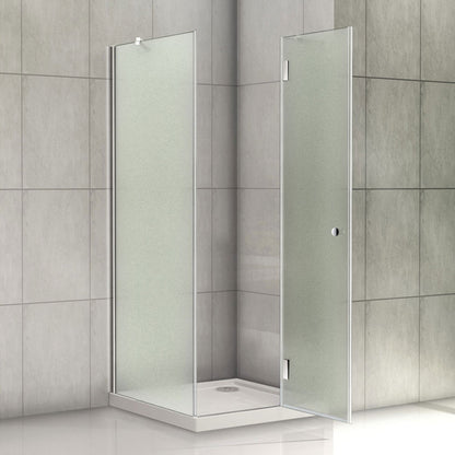 Duschabtrennung 80-120cm Scharniertür 70-100cm Duschwand 8mm Glas