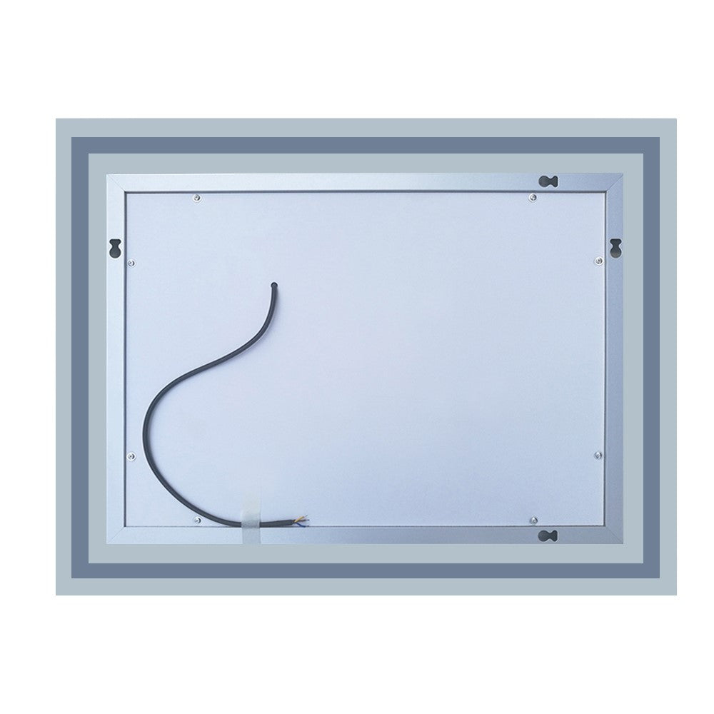 LED Badspiegel 50-100 cm Wandspiegel mit Beleuchtung EINZEL Touch Beschlagfrei Kaltweiß
