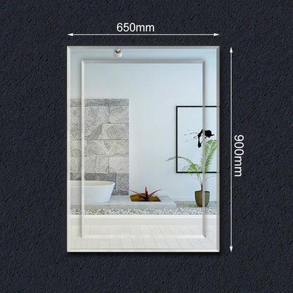 Faccettenspiegel 50×70 cm, 60×80 cm, 5+3 mm stark, Wandspiegel Badspiegel Kristallspiegel Garderobenspiegel