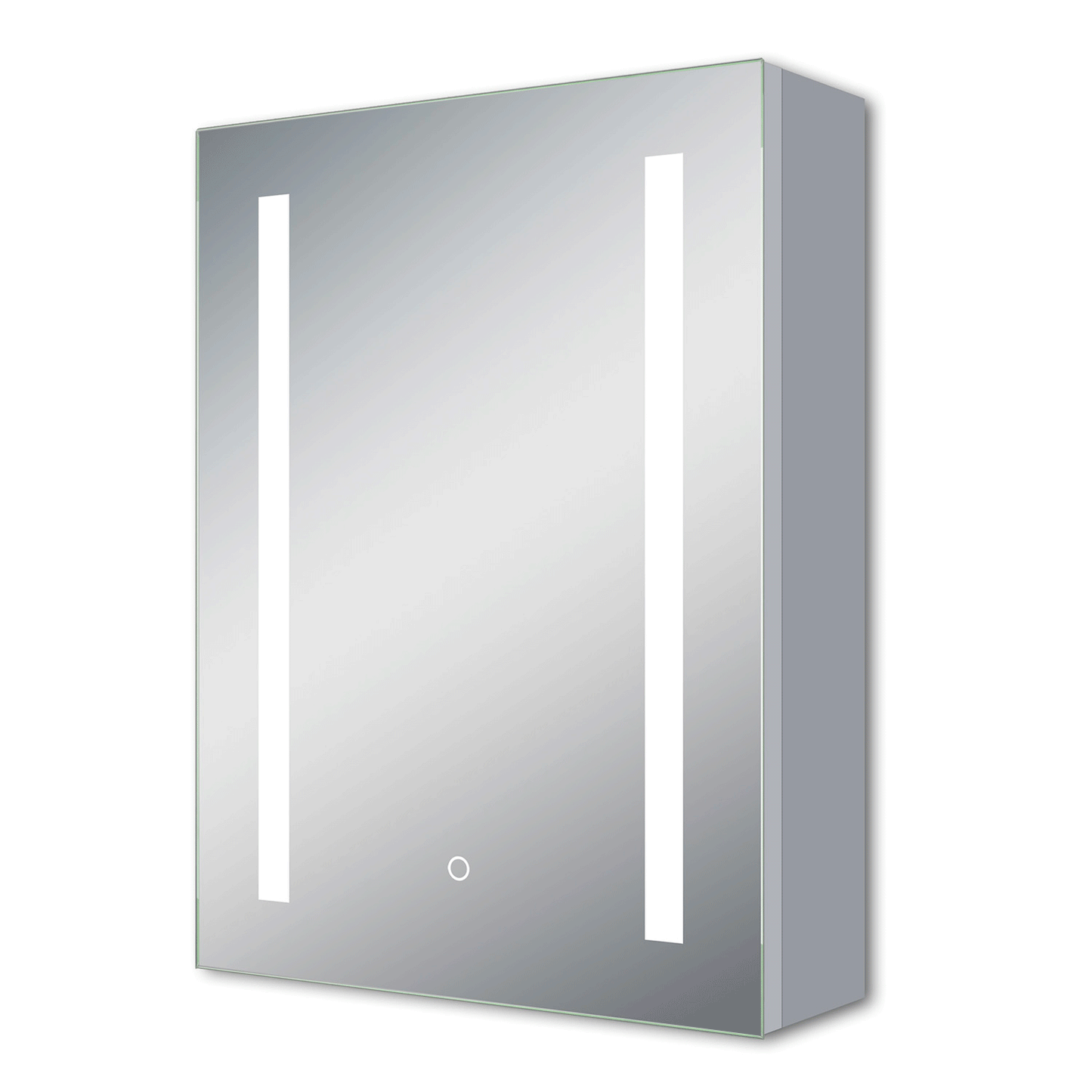 LED Spiegelschrank ARYA Badspiegelschrank mit Beleuchtung, Aluminium,  Doppelseitiger Spiegel, IR-Sensor Schalter – Aica Sanitaer