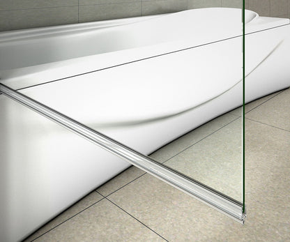 80x140cm 8mm Sicherheitsglas Badewanne Drehen Duschwand Badewannenaufsatz 180 Grad