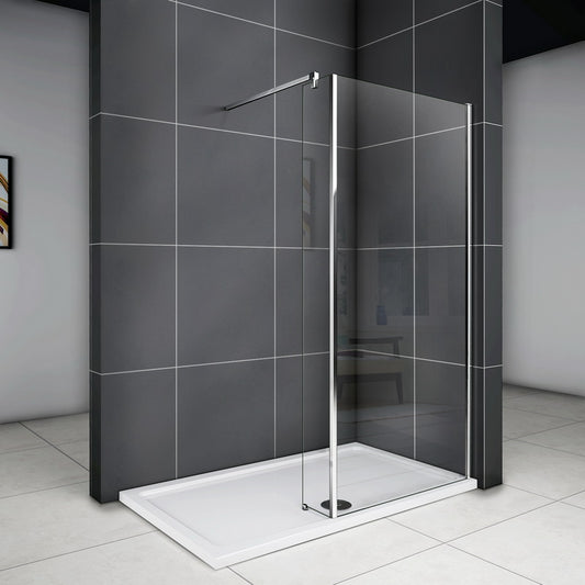 Duschkabine Duschwand Walk in dusche Glas Höhe: 200cm
