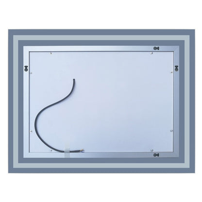LED Badspiegel 80-120 cm Warmweiß Wandspiegel mit Beleuchtung EINZEL Touch Beschlagfrei
