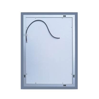 LED Badspiegel 45×60, 50×70, 60×80 cm Wandspiegel mit Beleuchtung Dopppel-Touch-Schalter Beschlagfrei Kaltweiß
