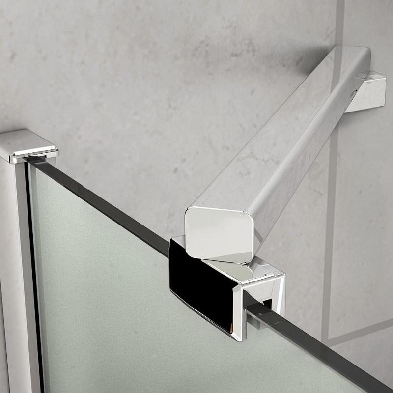 Duschabtrennung 80-120cm Scharniertür 70-100cm Duschwand 8mm Glas