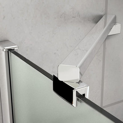 Duschabtrennung 80-120cm Scharniertür 70-100cm Duschwand 8mm Glas