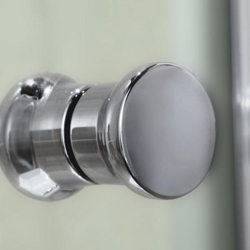 Duschabtrennung 80-120cm Scharniertür 70-100cm Duschwand 8mm Glas