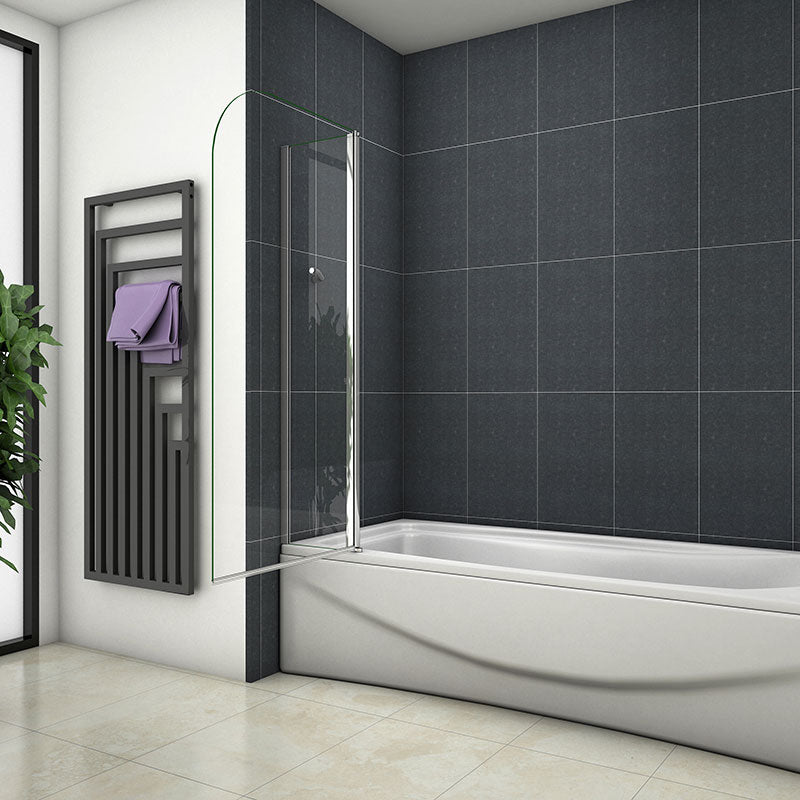 Badewanne 2 tlg. Faltwand Duschwand duschabtrennung 120x140cm