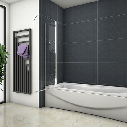 Badewanne 2 tlg. Faltwand Duschwand duschabtrennung 120x140cm