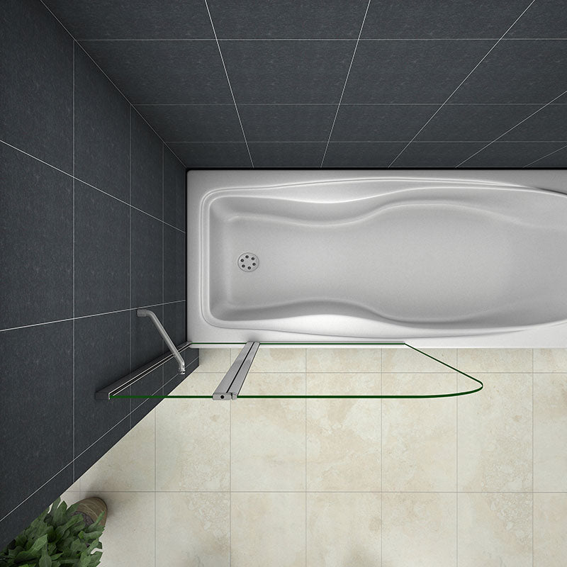 Badewanne 2 tlg. Faltwand Duschwand duschabtrennung 120x140cm