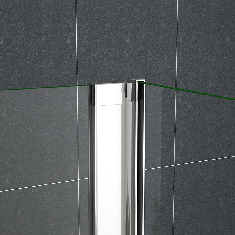 Badewanne 2 tlg. Faltwand Duschwand duschabtrennung 120x140cm