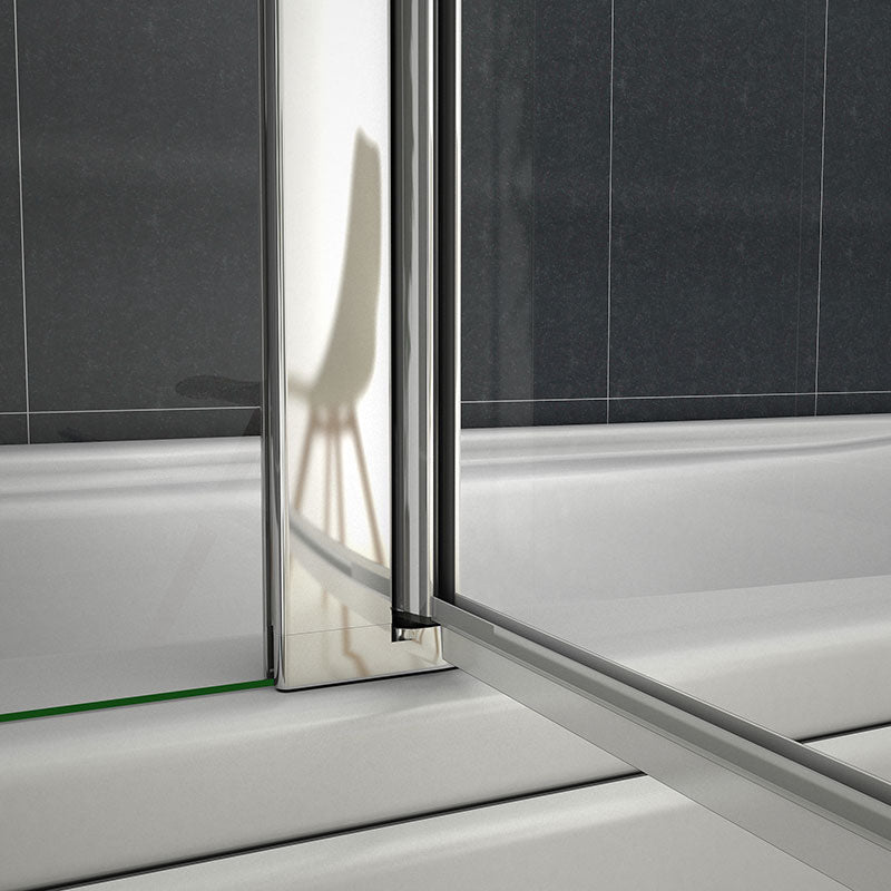 Badewanne 2 tlg. Faltwand Duschwand duschabtrennung 120x140cm
